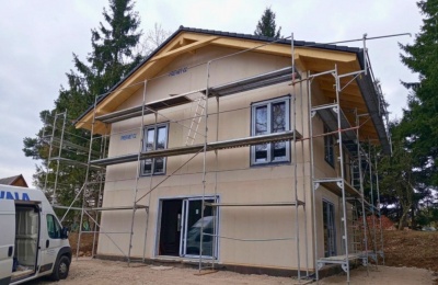 Dodávka a montáž plastových oken a dveří pro rodinný dům v Těptíně